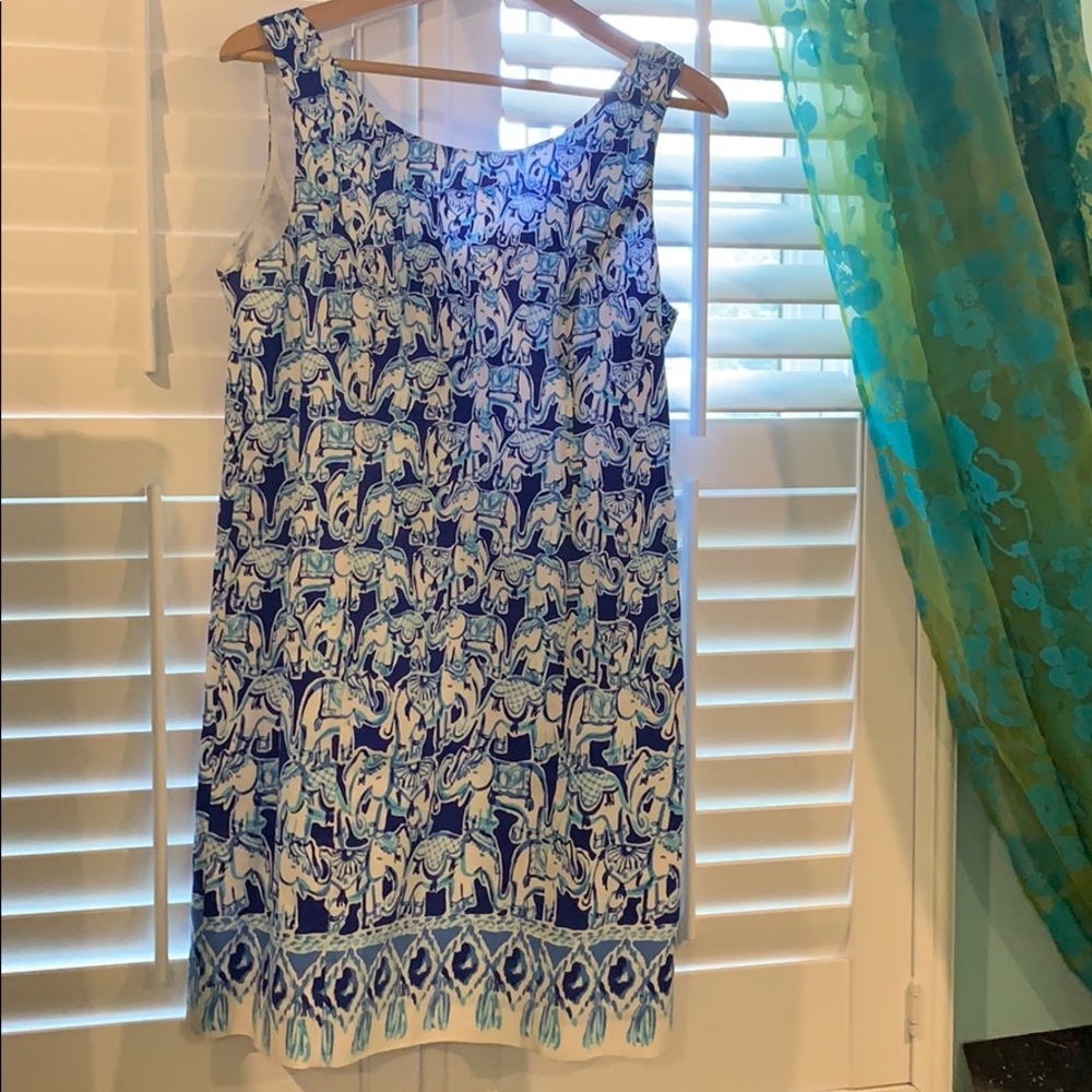Blue Elephant Lilly Pulitzer Shift Dress